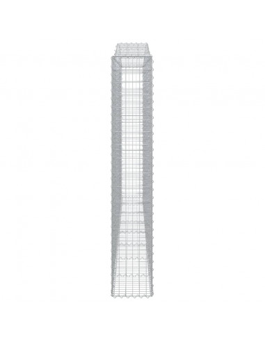 Cesto Gabbione ad Arco 400x30x180/200 cm Ferro Zincato