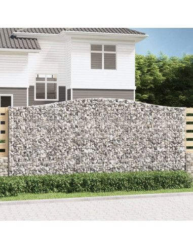 Cesto Gabbione ad Arco 400x30x180/200 cm Ferro Zincato