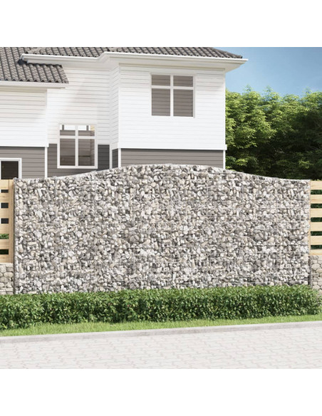Cesto Gabbione ad Arco 400x30x180/200 cm Ferro Zincato