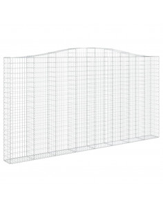 Cesto Gabbione ad Arco 400x30x200/220 cm Ferro Zincato