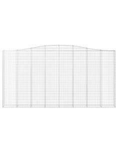 Cesto Gabbione ad Arco 400x30x200/220 cm Ferro Zincato 2