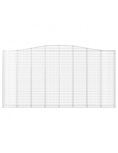 Cesto Gabbione ad Arco 400x30x200/220 cm Ferro Zincato