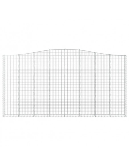 Cesto Gabbione ad Arco 400x30x200/220 cm Ferro Zincato