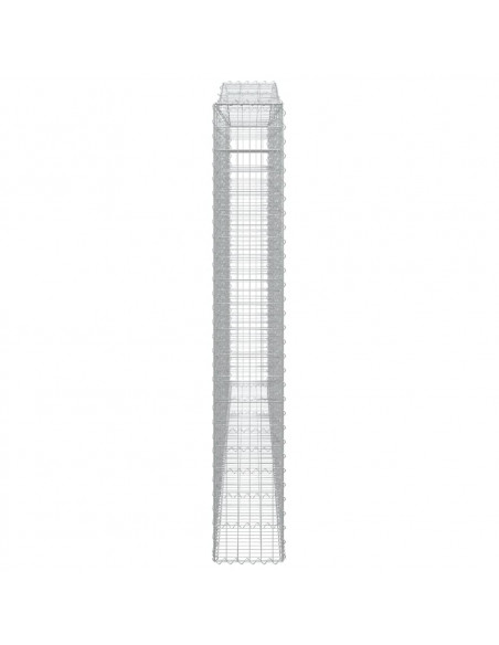Cesto Gabbione ad Arco 400x30x200/220 cm Ferro Zincato