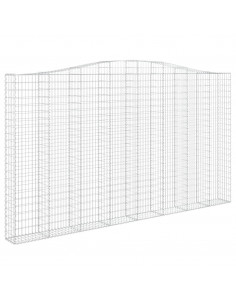 Cesto Gabbione ad Arco 400x30x220/240 cm Ferro Zincato