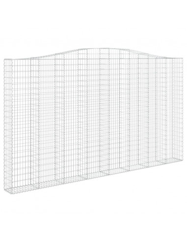 Cesto Gabbione ad Arco 400x30x220/240 cm Ferro Zincato