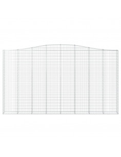 Cesto Gabbione ad Arco 400x30x220/240 cm Ferro Zincato 2