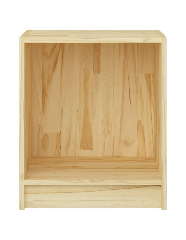 Comodino 35,5x33,5x41,5 cm in Legno Massello di Pino