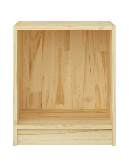 Comodino 35,5x33,5x41,5 cm in Legno Massello di Pino