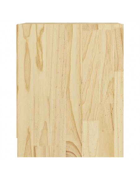 Comodino 35,5x33,5x41,5 cm in Legno Massello di Pino
