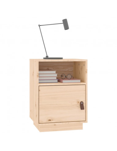 Comodino 40x34x55 cm in Legno Massello di Pino