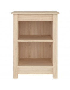 Comodino 40x35x55 cm in Legno Massello di Pino 2