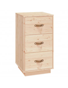 Comodino 40x40x75 cm in Legno Massello di Pino