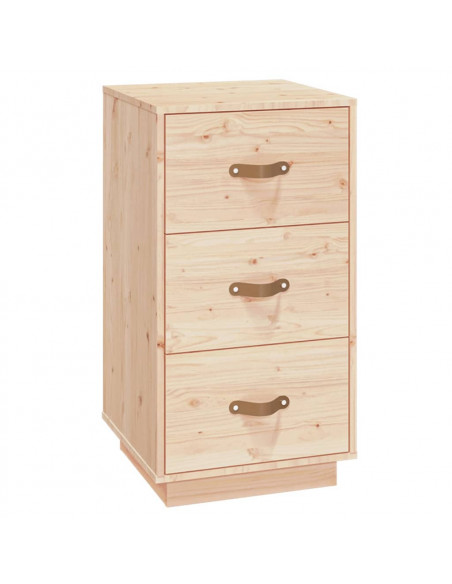 Comodino 40x40x75 cm in Legno Massello di Pino