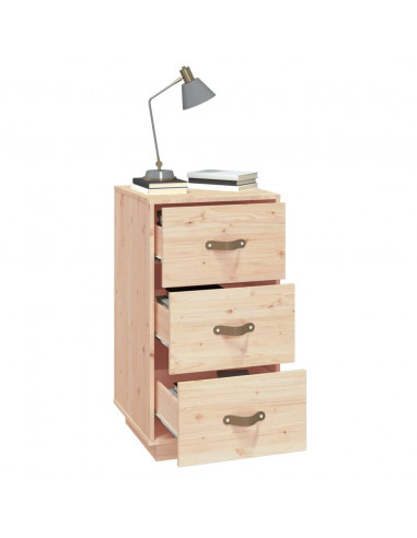 Comodino 40x40x75 cm in Legno Massello di Pino