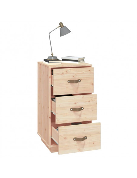 Comodino 40x40x75 cm in Legno Massello di Pino