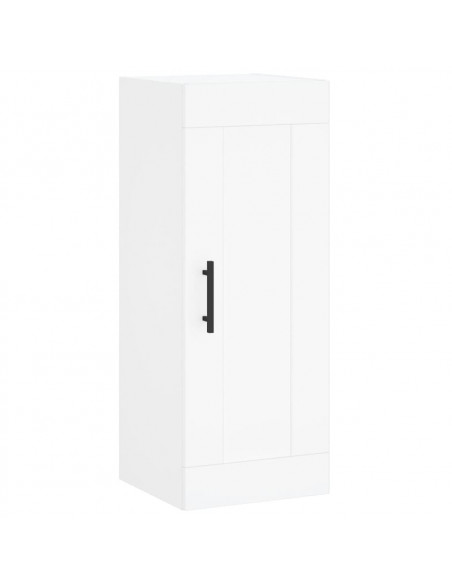 Credenza Bianca 34,5x34x180 cm in Legno Multistrato