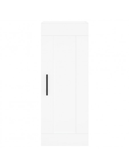 Credenza Bianca 34,5x34x180 cm in Legno Multistrato