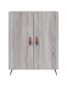 Credenza Grigio Sonoma 69,5x34x180 cm in Legno Multistrato 2