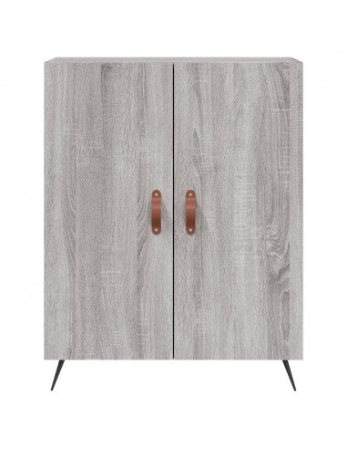 Credenza Grigio Sonoma 69,5x34x180 cm in Legno Multistrato