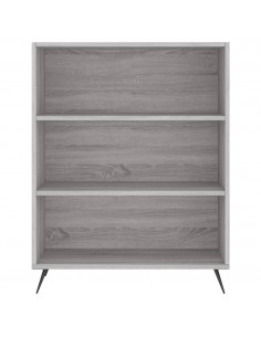 Credenza Grigio Sonoma 69,5x34x180 cm in Legno Multistrato 2