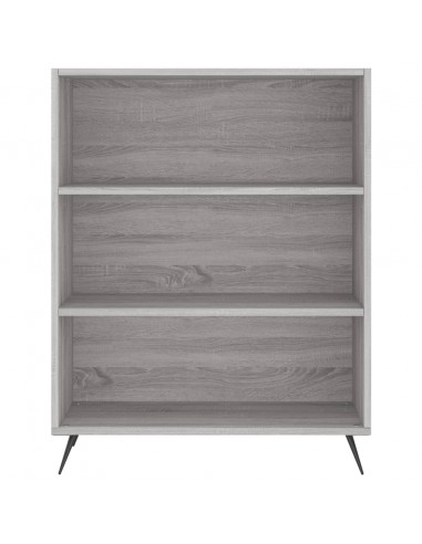 Credenza Grigio Sonoma 69,5x34x180 cm in Legno Multistrato