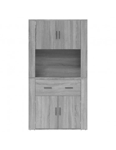 Credenza Grigio Sonoma in Legno Multistrato