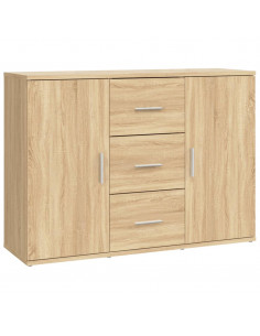 Credenza Rovere Sonoma 91x29,5x65 cm in Legno Multistrato