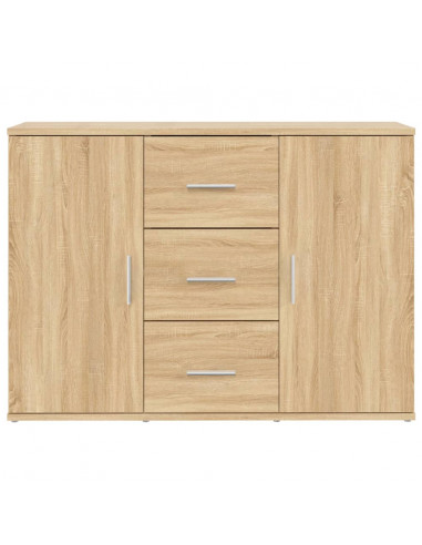 Credenza Rovere Sonoma 91x29,5x65 cm in Legno Multistrato