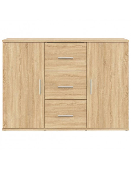 Credenza Rovere Sonoma 91x29,5x65 cm in Legno Multistrato