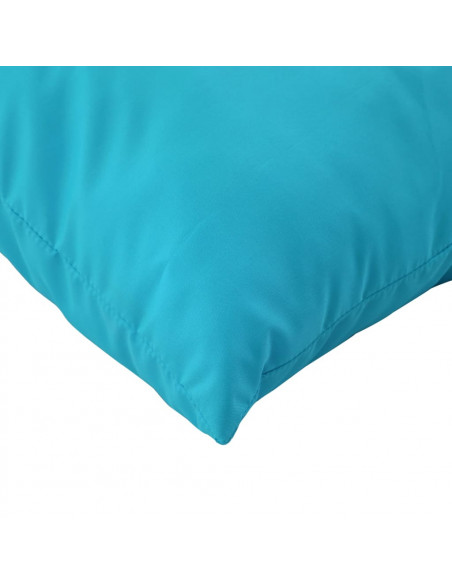 Cuscini Decorativi 4 pz Turchese 60x60 cm in Tessuto