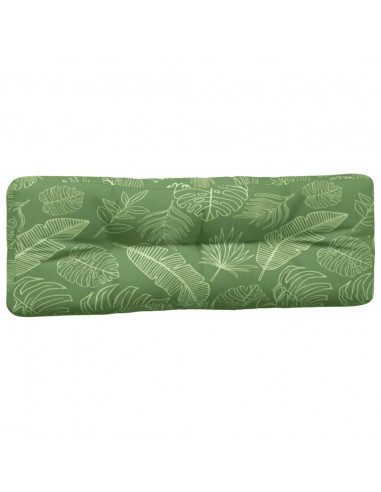 Cuscini per Pallet 2 pz Motivo a Foglie Tessuto