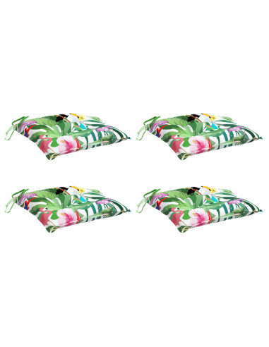 Cuscini per Sedia 4 pz Multicolore 40x40x7 cm Tessuto