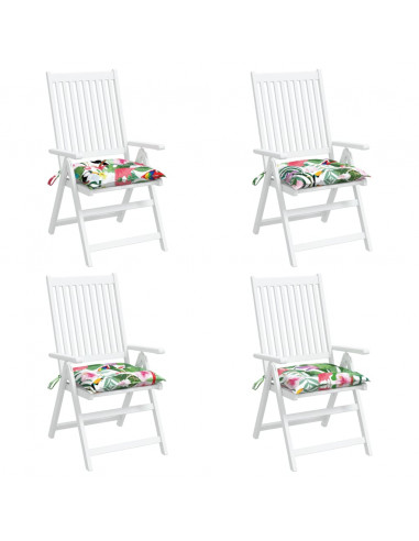Cuscini per Sedia 4 pz Multicolore 40x40x7 cm Tessuto