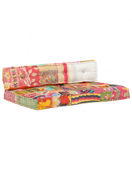 Cuscino per Divani Pallet Multicolore in Tessuto Patchwork