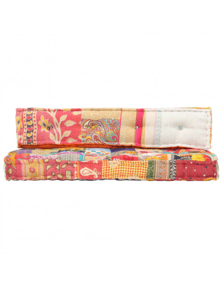 Cuscino per Divani Pallet Multicolore in Tessuto Patchwork