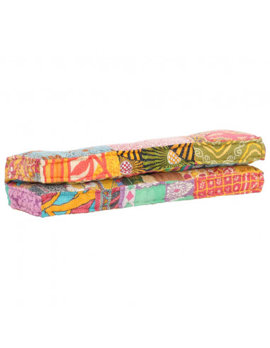 Cuscino per Divani Pallet Multicolore in Tessuto Patchwork