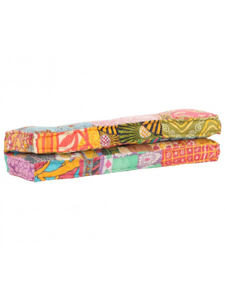 Cuscino per Divani Pallet Multicolore in Tessuto Patchwork