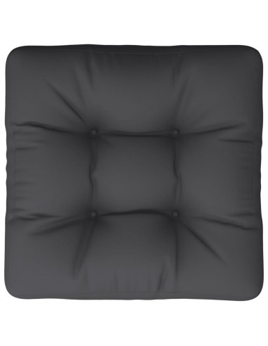 Cuscino per Pallet Nero 60x61,5x10 cm in Tessuto