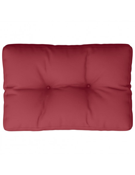 Cuscino per Pallet Rosso Vino 60x40x12 cm in Tessuto