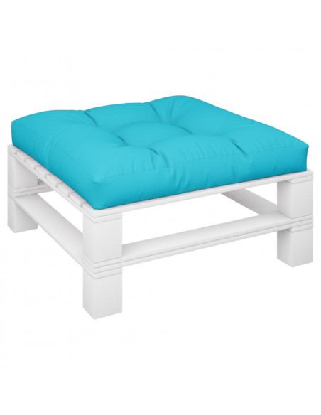 Cuscino per Pallet Turchese 70x70x12 cm Tessuto