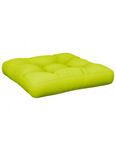 Cuscino per Pallet Verde Brillante 50x50x12 cm in Tessuto