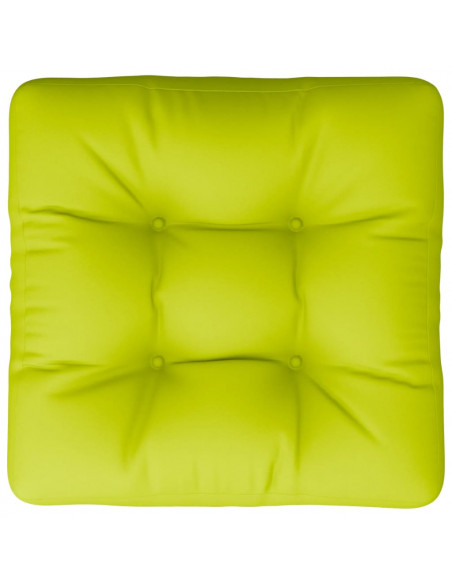 Cuscino per Pallet Verde Brillante 50x50x12 cm in Tessuto