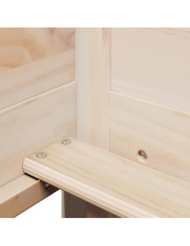 Dormeuse con Tetto 80x200 cm in Legno Massello di Pino