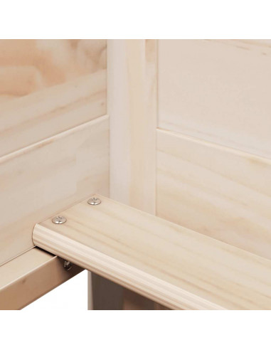 Dormeuse con Tetto 80x200 cm in Legno Massello di Pino