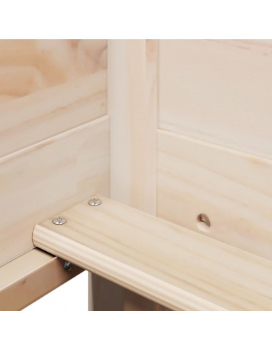 Dormeuse con Tetto 90x200 cm in Legno Massello di Pino