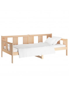 Dormeuse in Legno Massello di Pino 90x190 cm 2