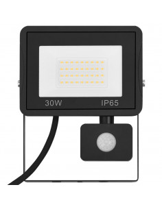 Faretto a LED con Sensore 30 W Bianco Caldo