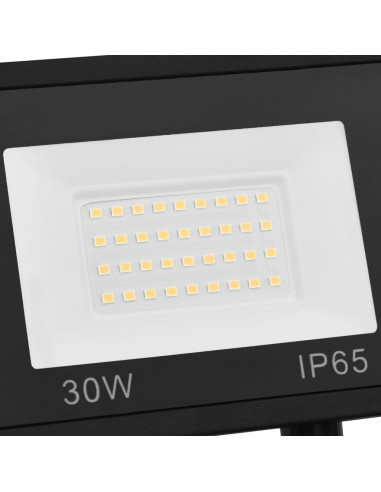 Faretto a LED con Sensore 30 W Bianco Caldo