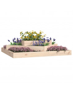 Fioriera 112x112x27 cm in Legno Massello di Pino 2